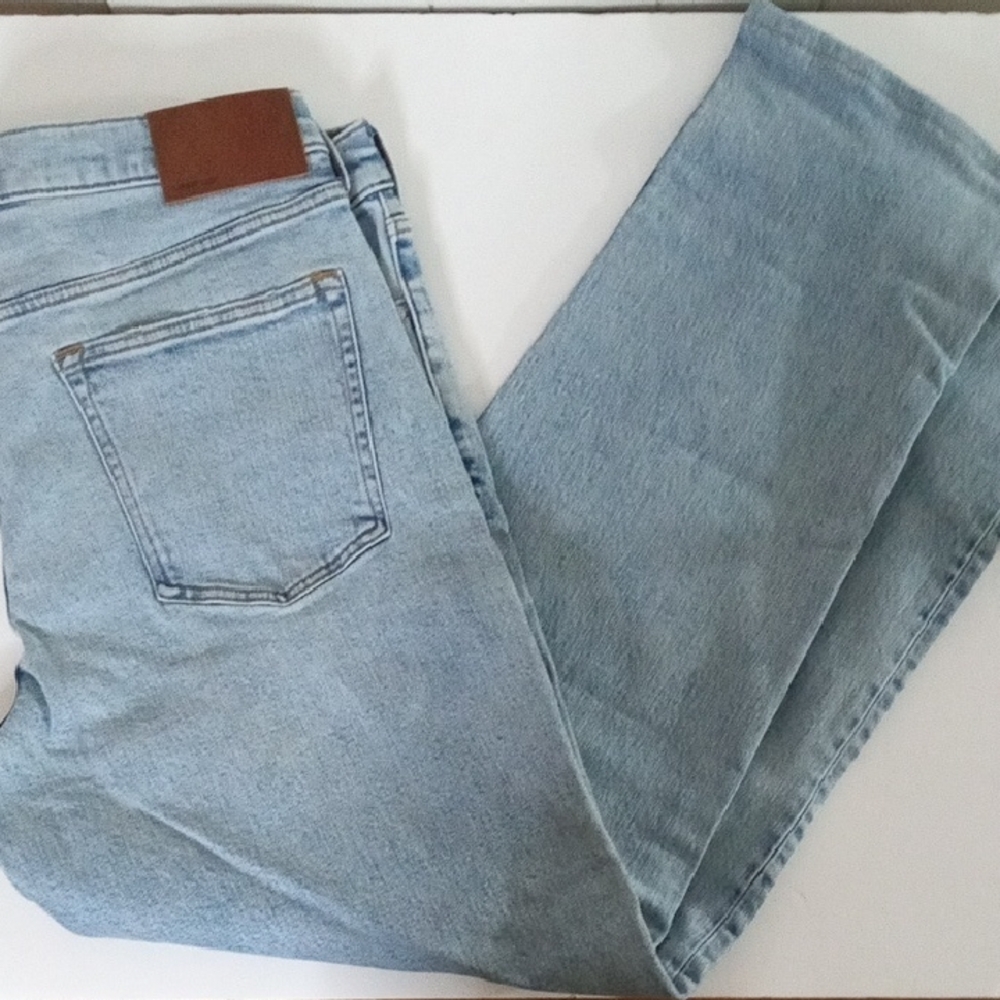 Lands' End Men's Denim Jeans - Light Blue
